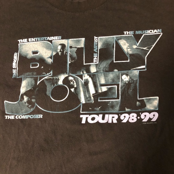 Vintage 1998 1999 Billy Joel World Tour Shirt - Picture 3 of 5